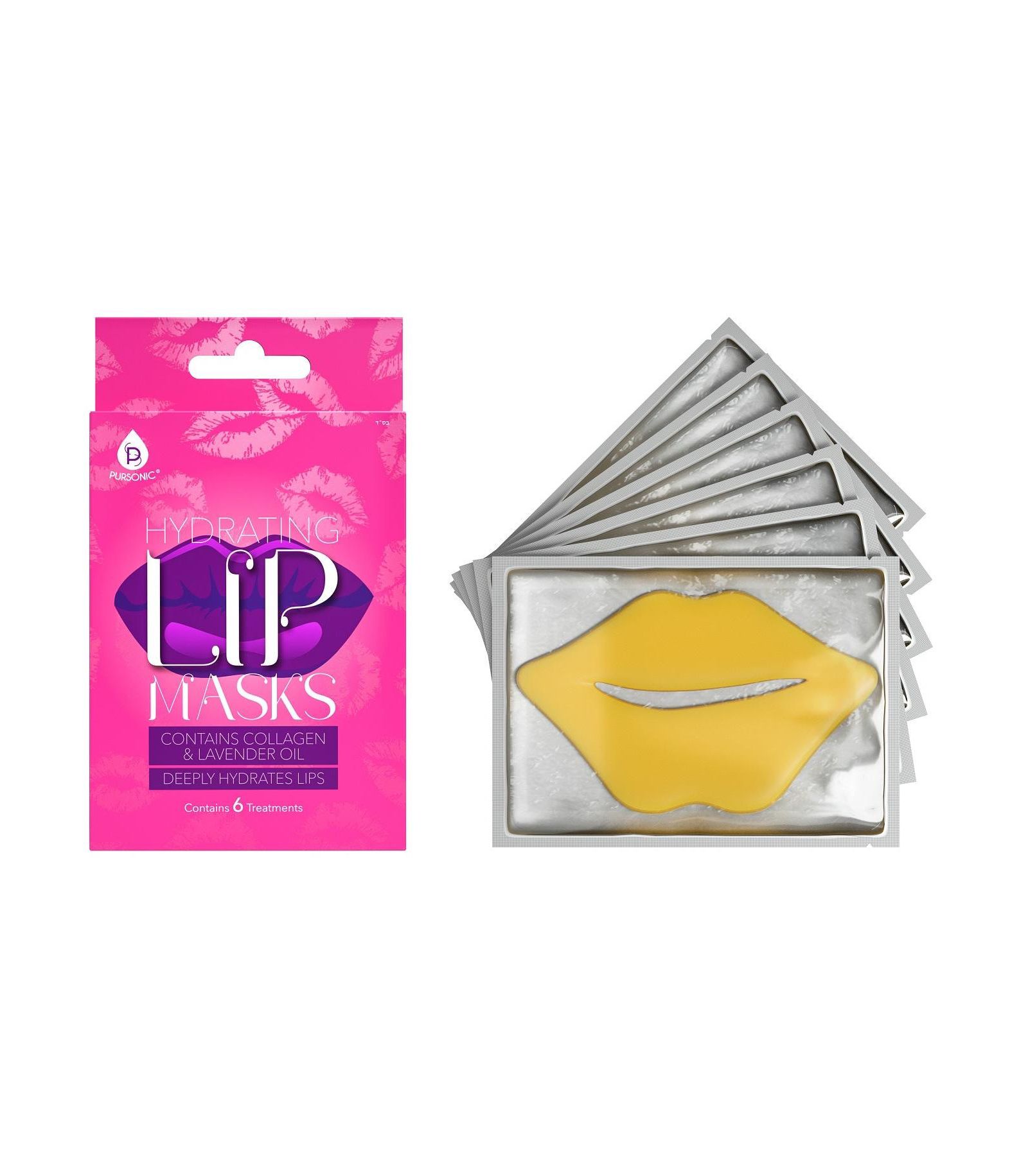 Hydrating Lip Masks (Pack of 6)