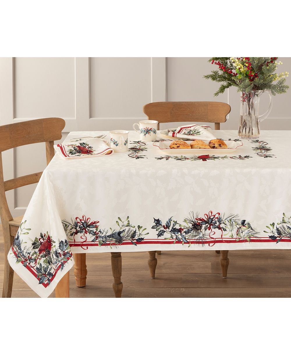 Скатерть Lenox Holiday Winter Greetings, 60" x 102"