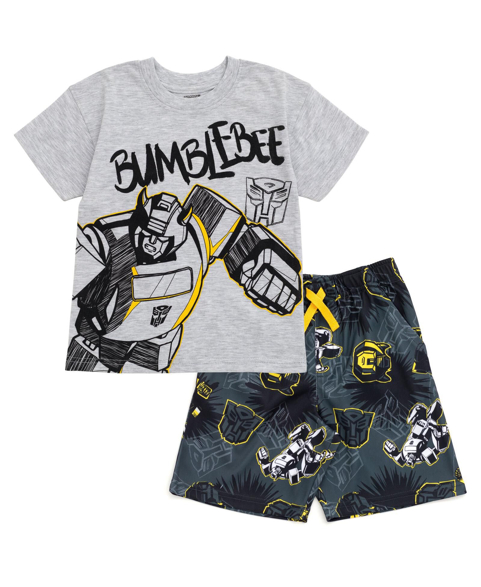 Комплект Transformers Bumblebee Optimus Prime: футболка и шорты для малышей