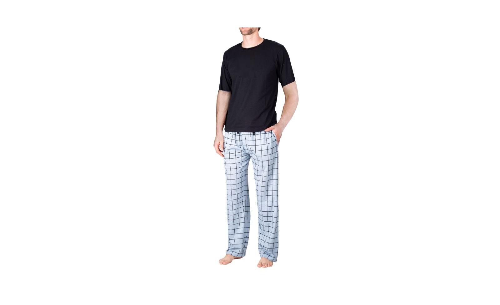 SLEEPHERO Men's Short Sleeve Knit Pajama Set