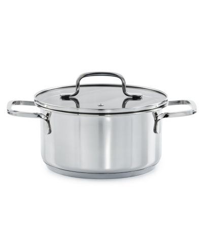 BergHOFF Кастрюля DiNA Helix 18/10 Stainless Steel 2.2qt с стеклянной крышкой