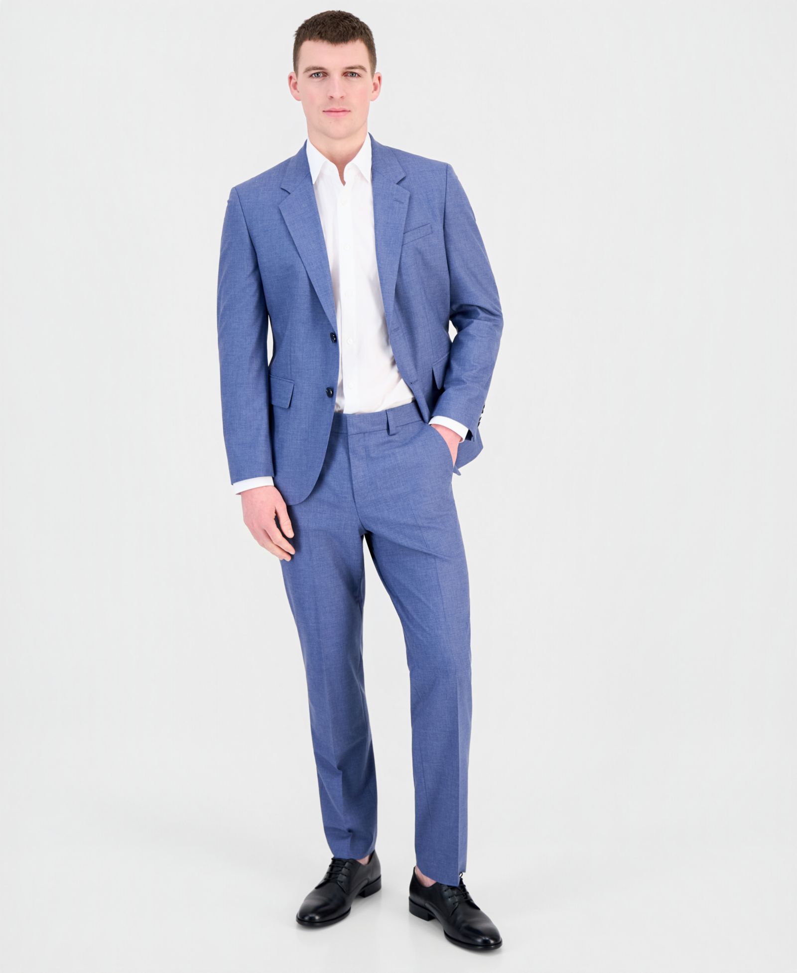 HUGO by Hugo Boss Men's Modern-Fit Wool Blend 2-Piece Suit
