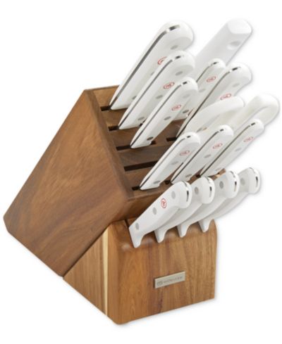 Набор ножей Wüsthof Gourmet White 16-Pc. с подставкой