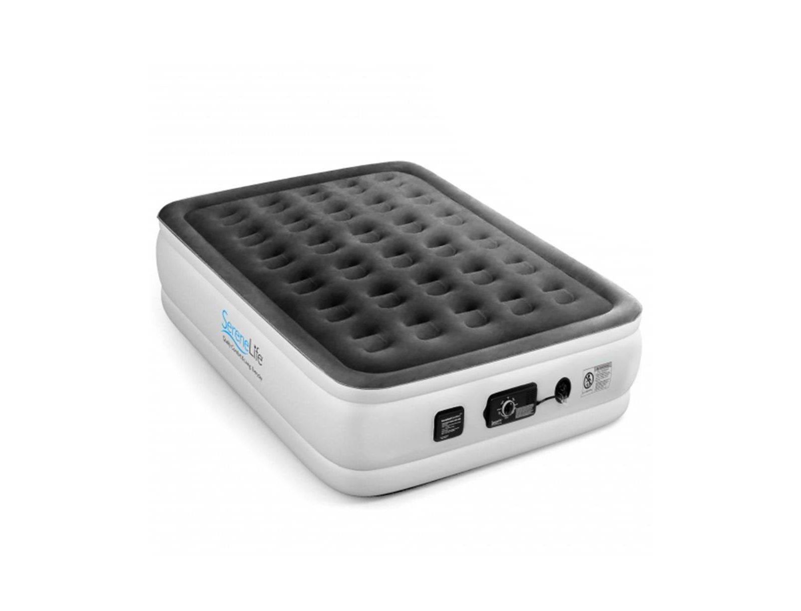 SereneLife 18" Full Premium Raised Airbed With Built-in Pump