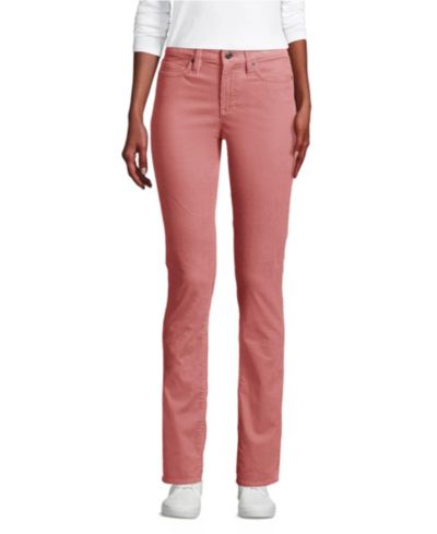 Lands' End Women's Mid Rise Straight Leg Corduroy Pants