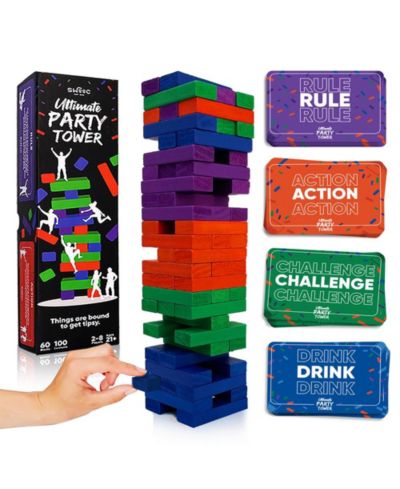 Ultimate Party Tower - 100 оригинальных команд, 60 блоков и тысячи веселых комбинаций правил - веселые игры для вечеринок