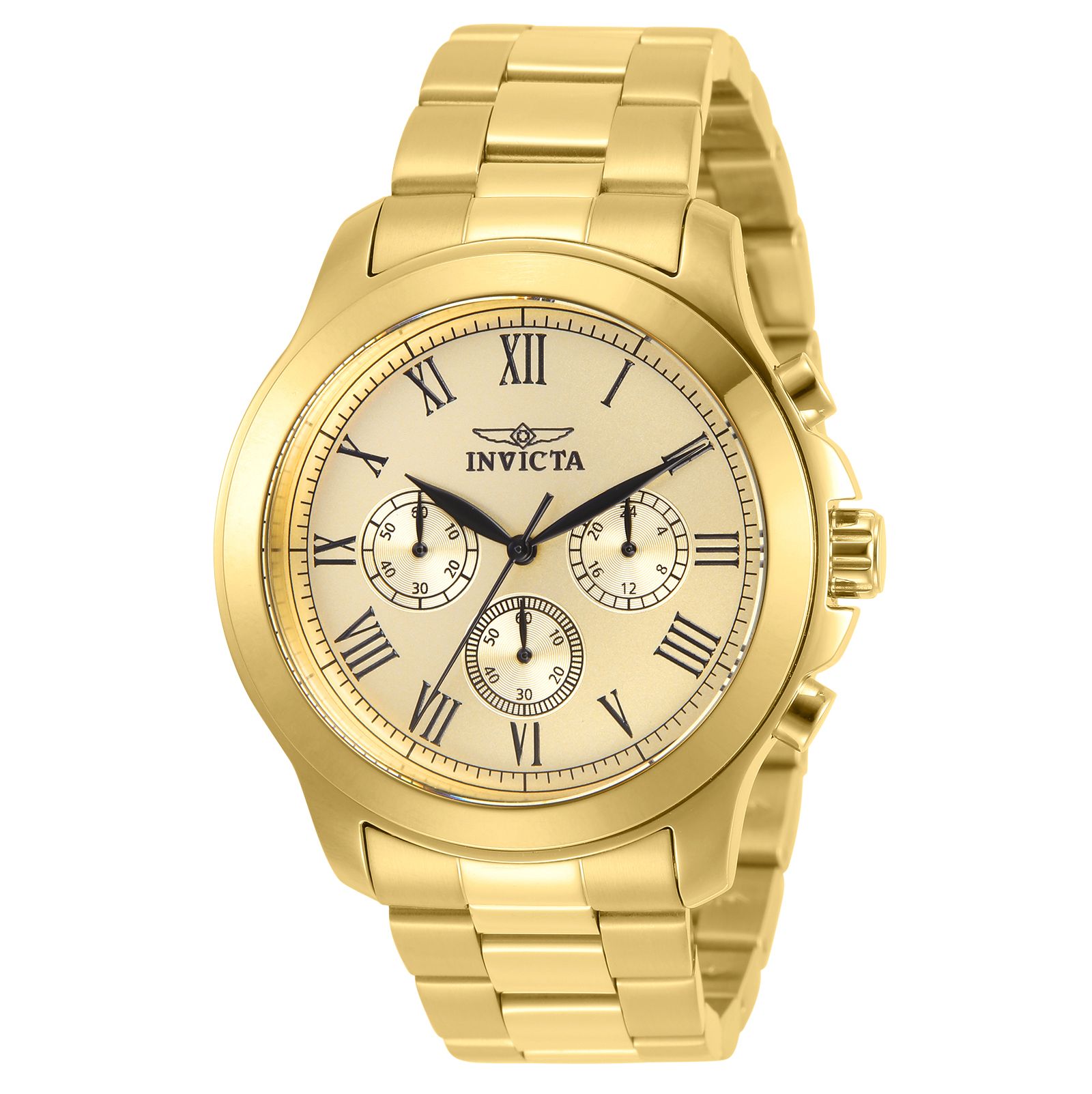 Invicta Men's 21658 Specialty Quartz Chronograph Gold Dial Watch