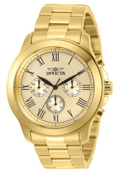 Invicta Men's 21658 Specialty Quartz Chronograph Gold Dial Watch