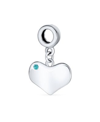 Подвеска-шарм из стерлингового серебра с изумрудно-зеленым кристаллом Bling Jewelry для браслета