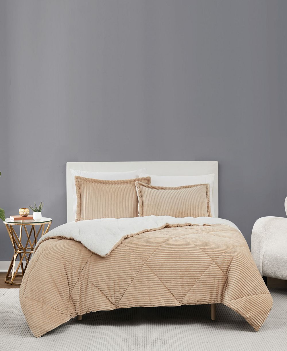Brooklyn Loom Essential вельветовый комплект из 3 предметов для одеяла, King