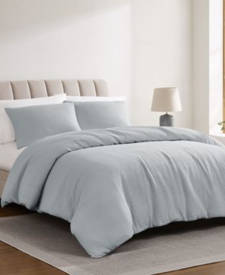 Cannon Heritage Cotton Waffle 3-Pc. Duvet Cover Set, King