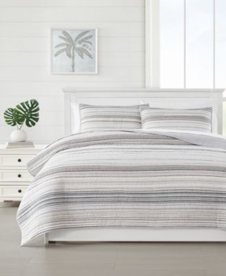 Oceanfront Resort Набор из 3 одеял с полоской Yarn Dye Stripe, Full/Queen