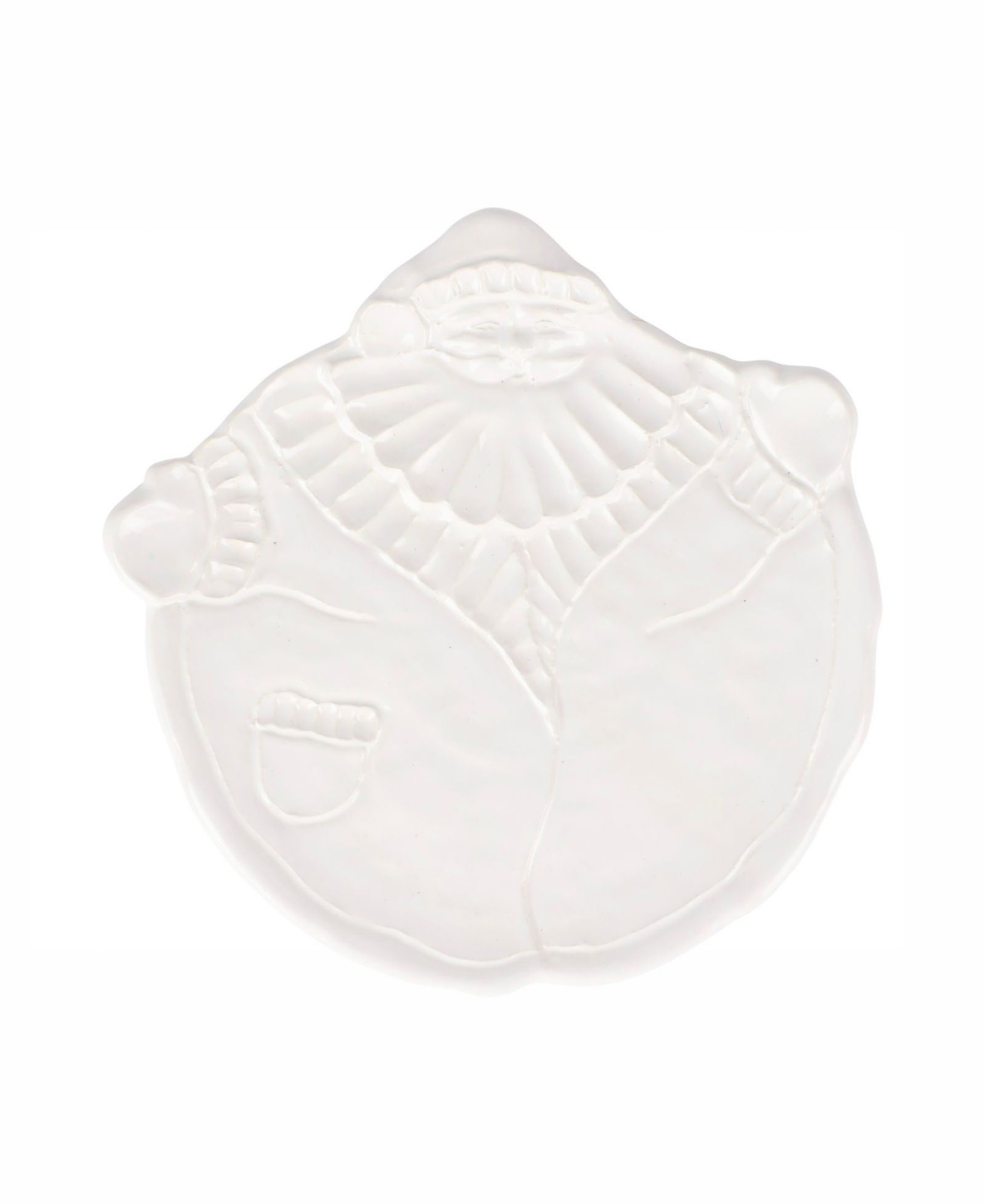VIETRI Pietra Natale Figural Santa Salad Plate