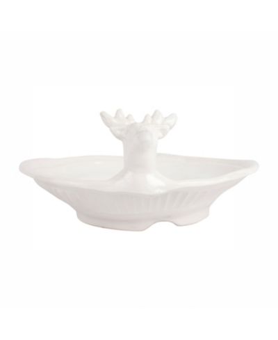VIETRI Pietra Natale Figural Deer Shallow Bowl