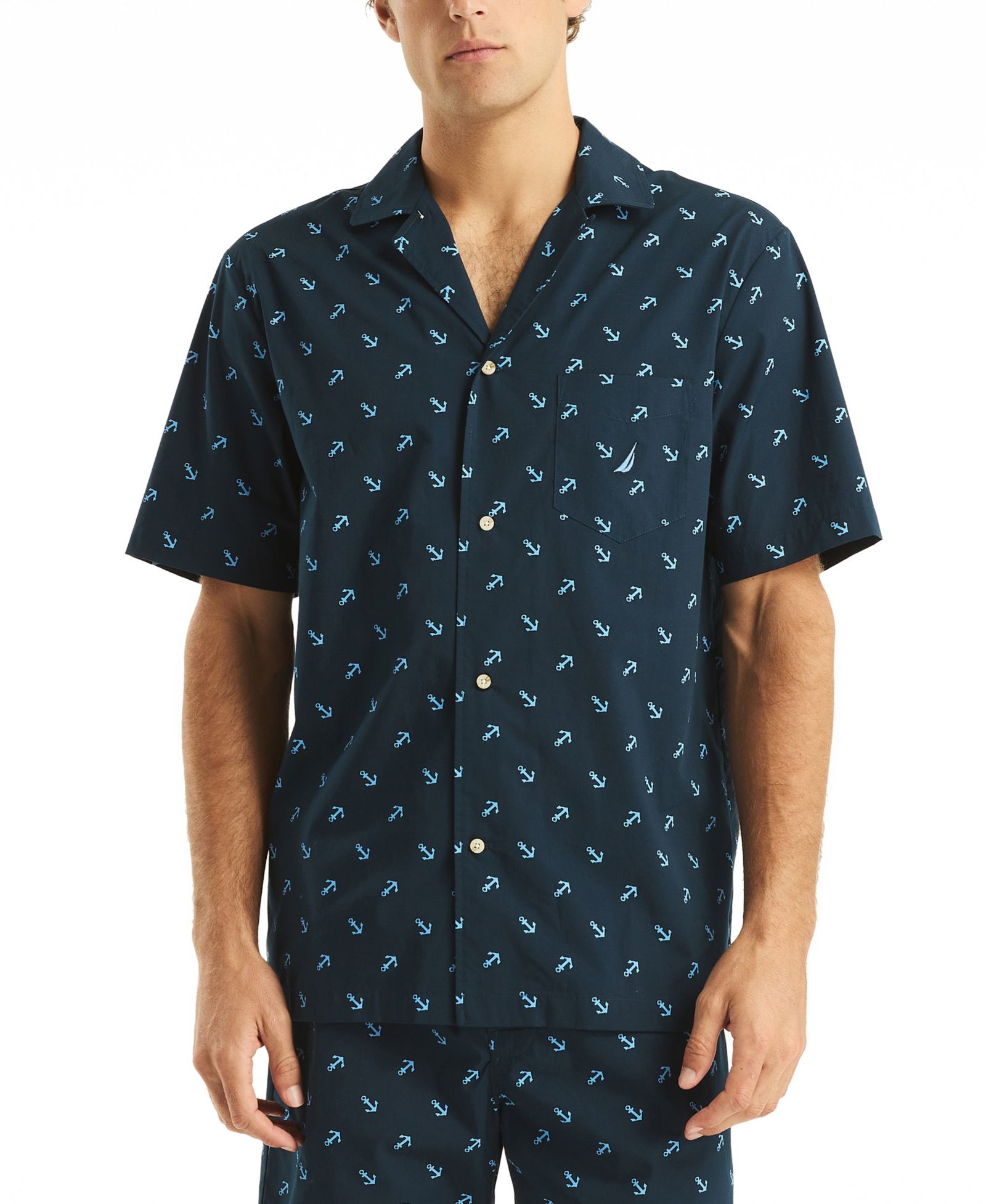 Мужская рубашка для сна Nautica Printed Camp