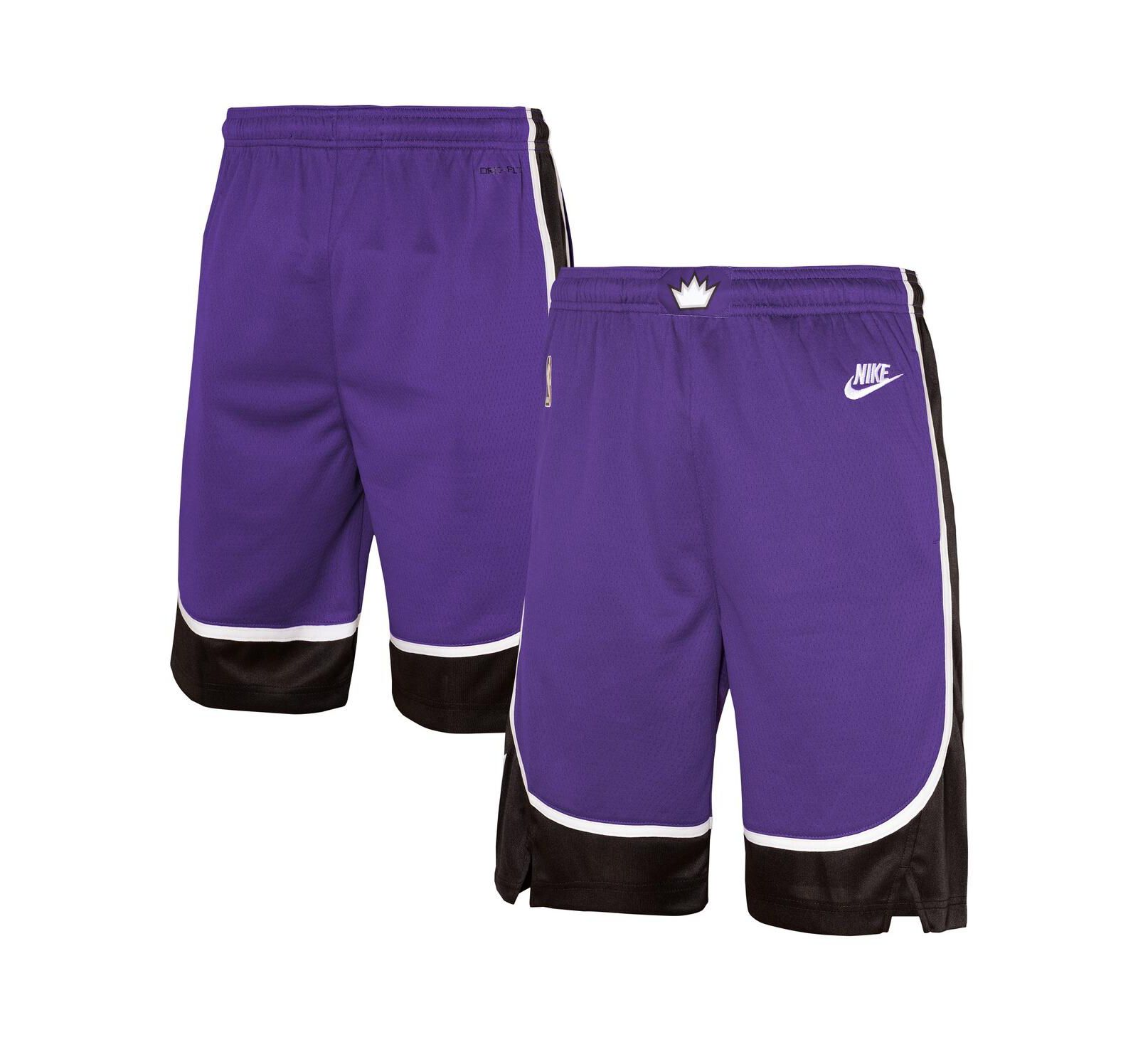 Шорты Nike Sacramento Kings 2024/25 City Edition Swingman Performance, фиолетовые, для мальчиков и девочек