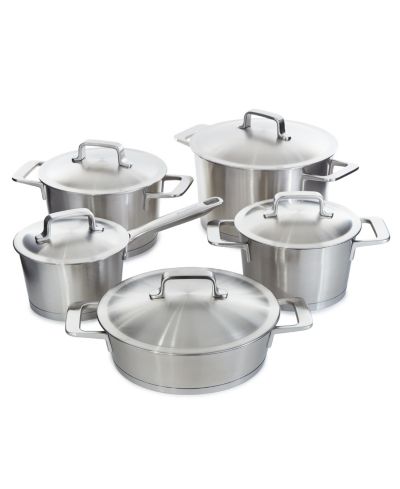 Набор кухонной посуды BergHOFF DiNA Meta из нержавеющей стали 10 шт