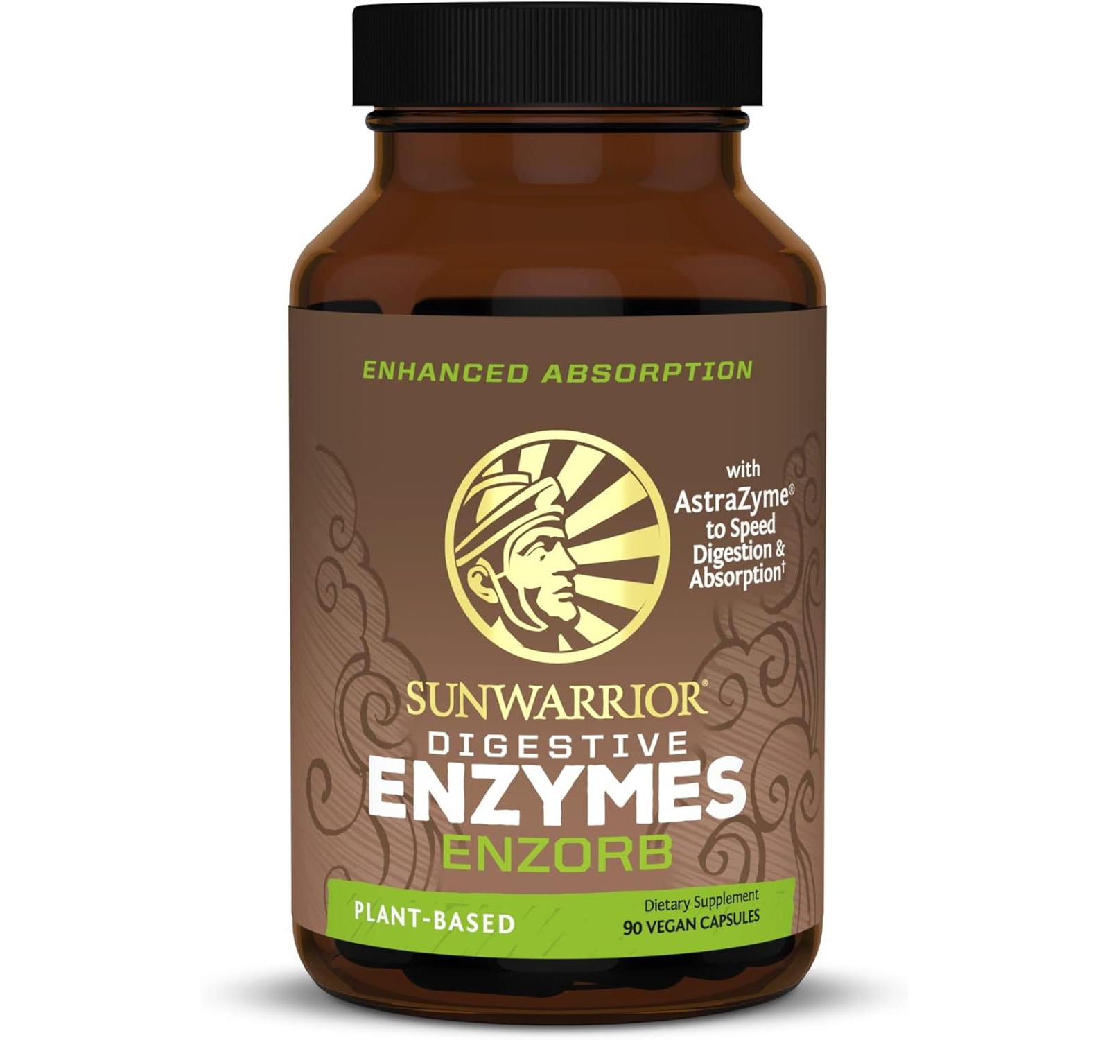 Капсулы Sunwarrior Digestive Enzymes Enzorb, 90 шт