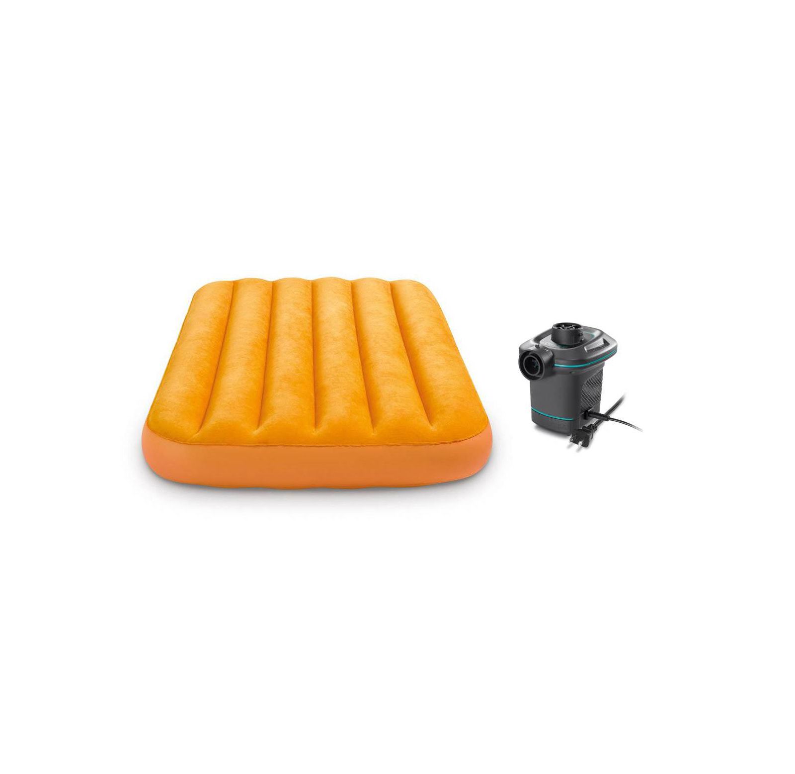 Intex 120V Quick Fill AC Electric Air Pump and Kidz Inflatable Air Bed Mattress