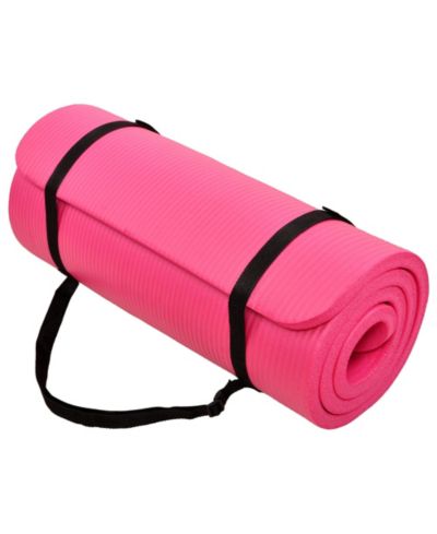 Коврик для йоги и фитнеса Signature Fitness Extra Thick 1", розовый