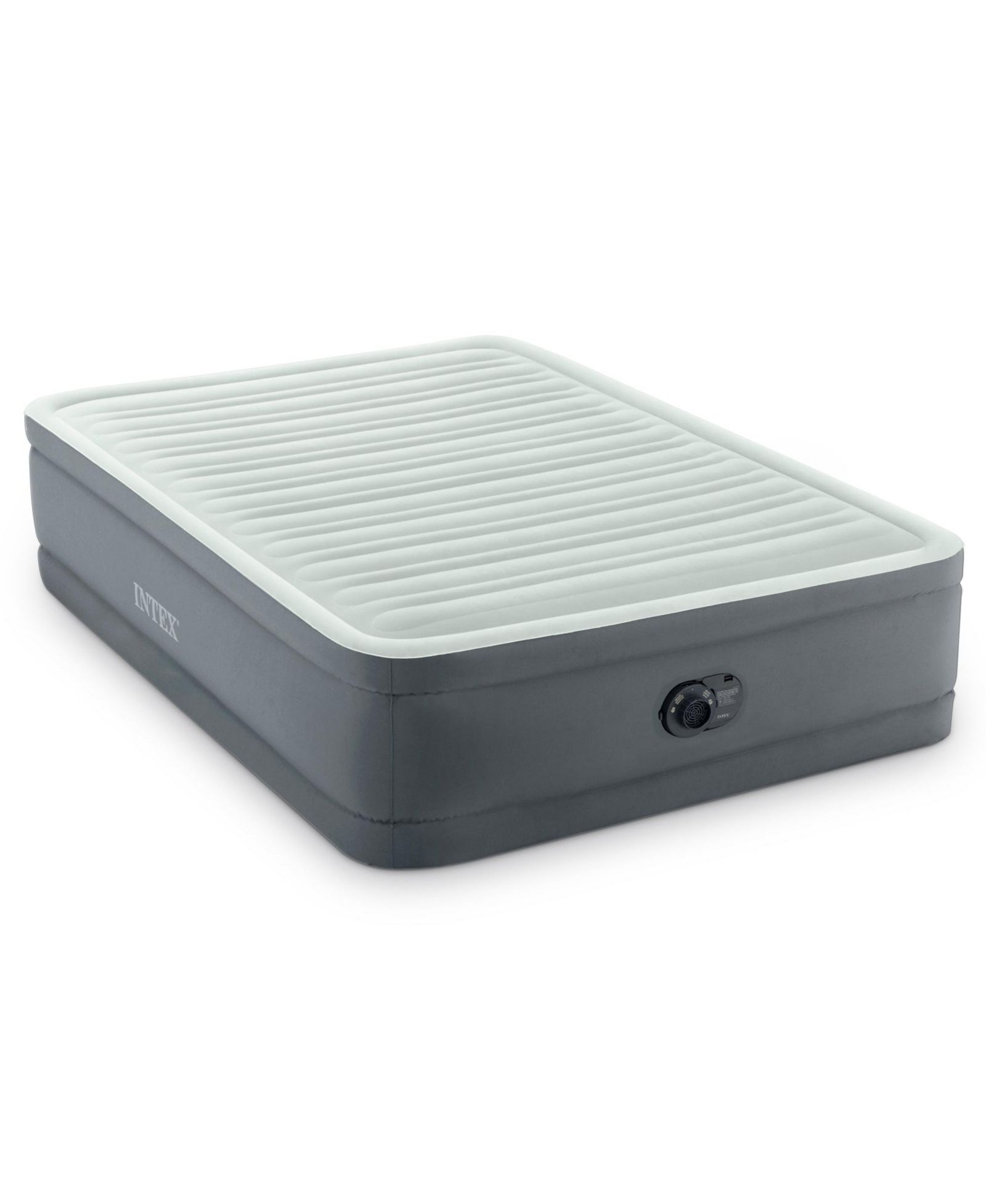 Intex PremAire I Fiber-Tech Elevated Air Mattress Bed with Built-In Pump, Full