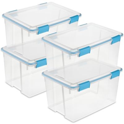 Sterilite контейнер для хранения с защелкой, 4 шт., 54 Quart