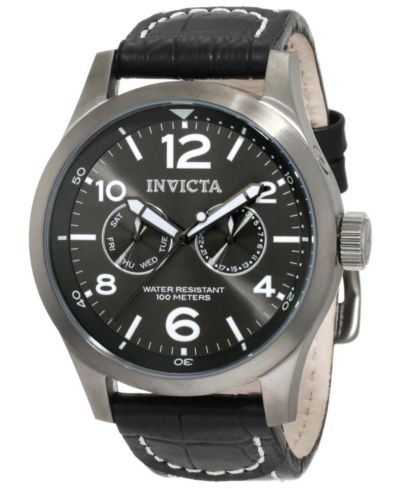 Invicta Men's 10492 I-Force Quartz Multifunction Charcoal Dial Watch