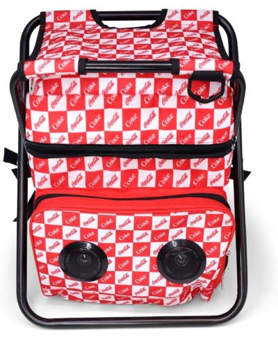 Diet Coke Cooler Backpack Folding Chair Bluetooth Speaker