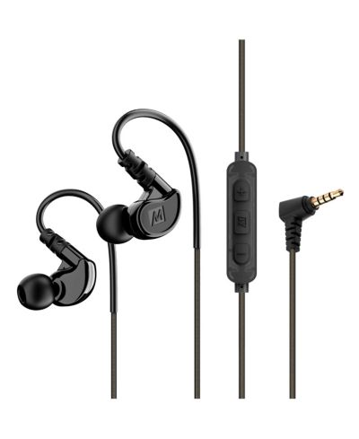 Mee Audio M6 Memory-Wire Earhooks IPX5 Sweat- and Water-Resistant In-Ear Sports Earphones