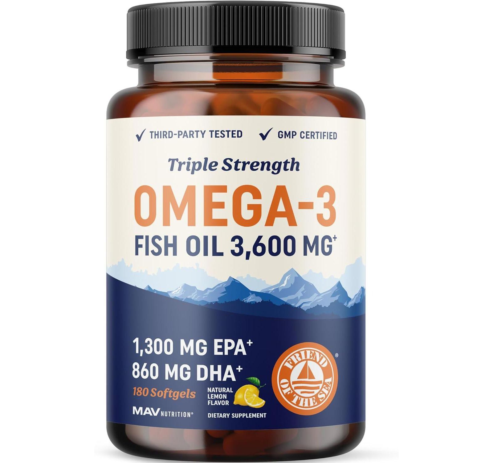 Многокомпонентный Omega 3 MAV Nutrition Fish Oil Softgels