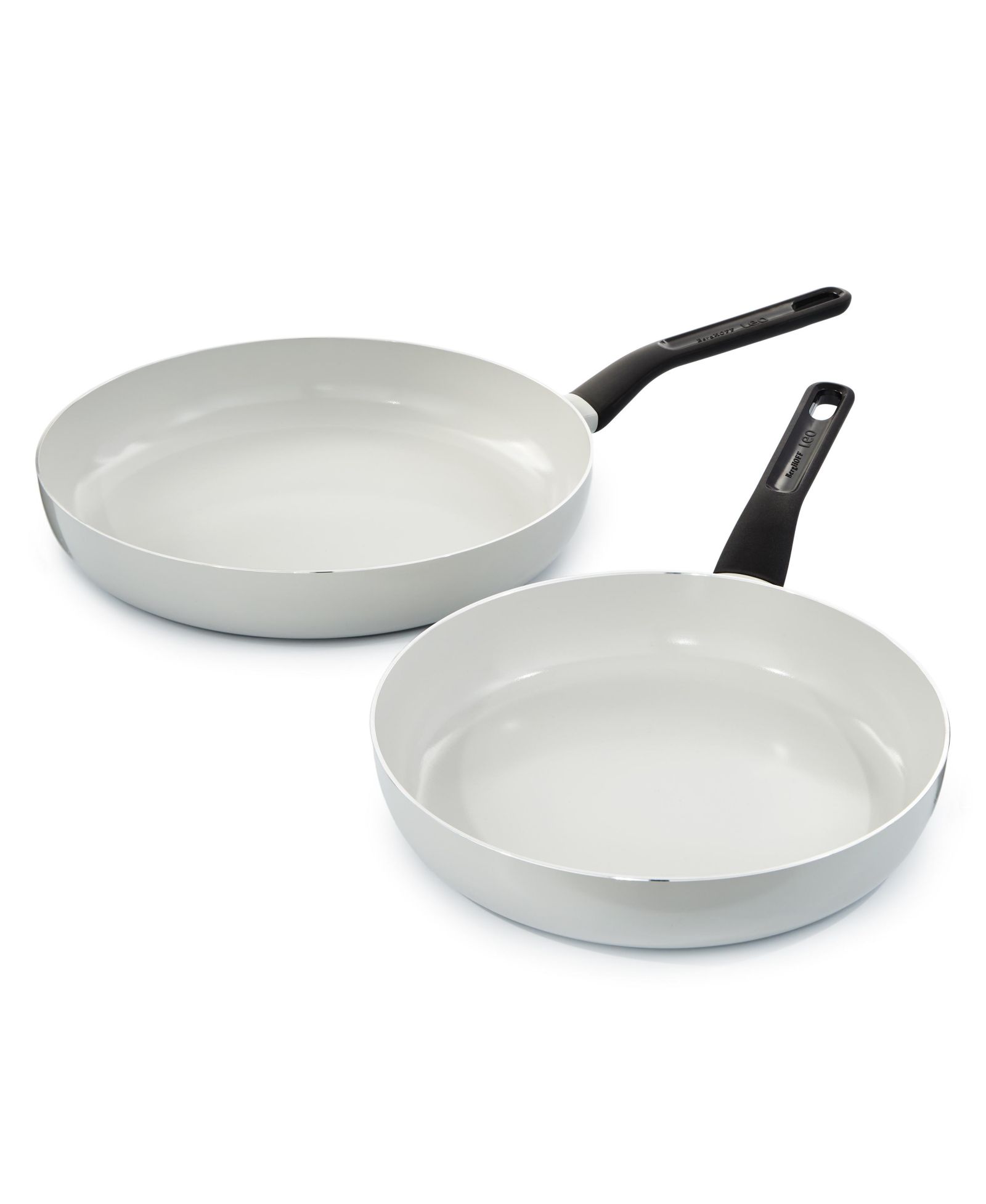 BergHOFF Leo Glints 2pc Nonstick Ceramic Large Fry Pan Set, Spirit