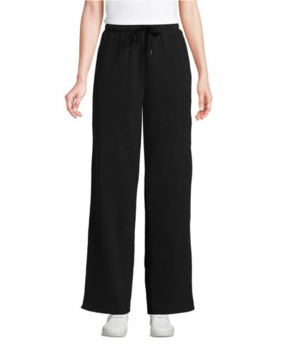Lands' End Женские брюки Serious Sweats High Rise Relaxed Straight Leg