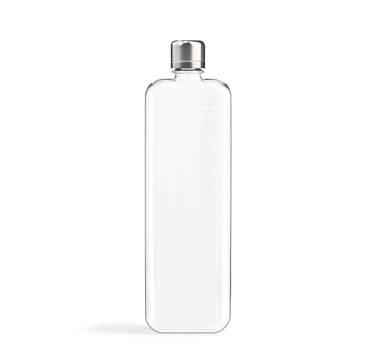 memobottle SLIM 15oz (450ml) - Sleek, Slim & Flat Water Bottle for Bags, Laptops & Books | BPA Free Tritan | Modern, Minimalist | Ideal for Gym & Daily Use