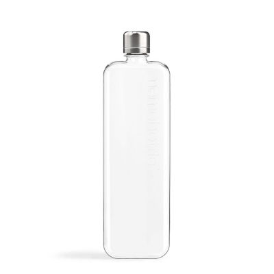memobottle SLIM 15oz (450ml) - Sleek, Slim & Flat Water Bottle for Bags, Laptops & Books | BPA Free Tritan | Modern, Minimalist | Ideal for Gym & Daily Use