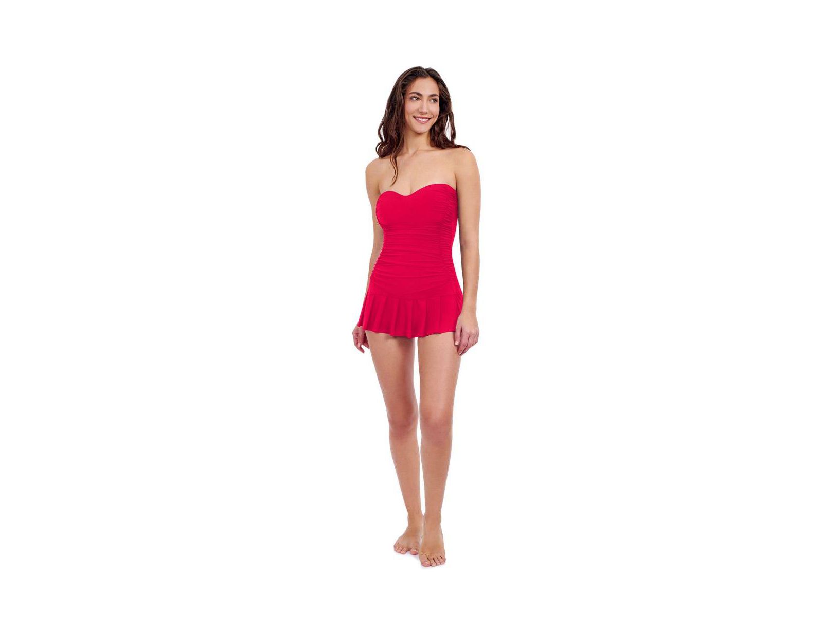Купальное платье Profile by Gottex Tutti Frutti Sweetheart Bandeau с регулируемыми бретелями