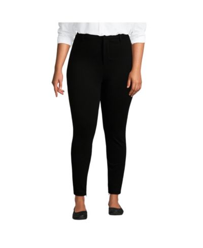 Lands' End Women's High Rise Ponte Polished Leggings