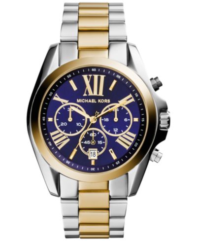 Women’s Chronograph Bradshaw Two-Tone Stainless Steel Bracelet Watch 43mm MK5976