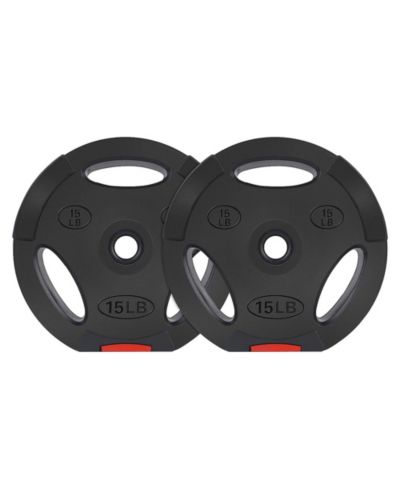 Олимпийский блин Signature Fitness Standard 15 Pound, черный, набор из 2 шт