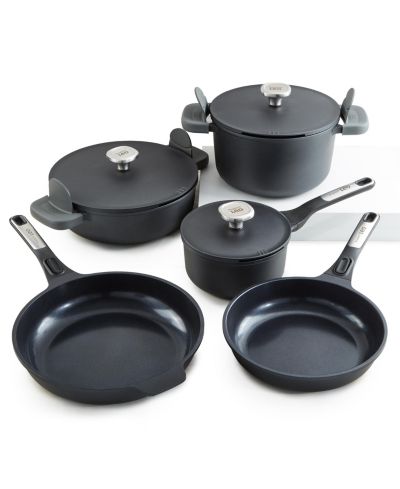 Набор посуды BergHOFF Leo Phantom 8pc с керамическим антипригарным покрытием, Recycled