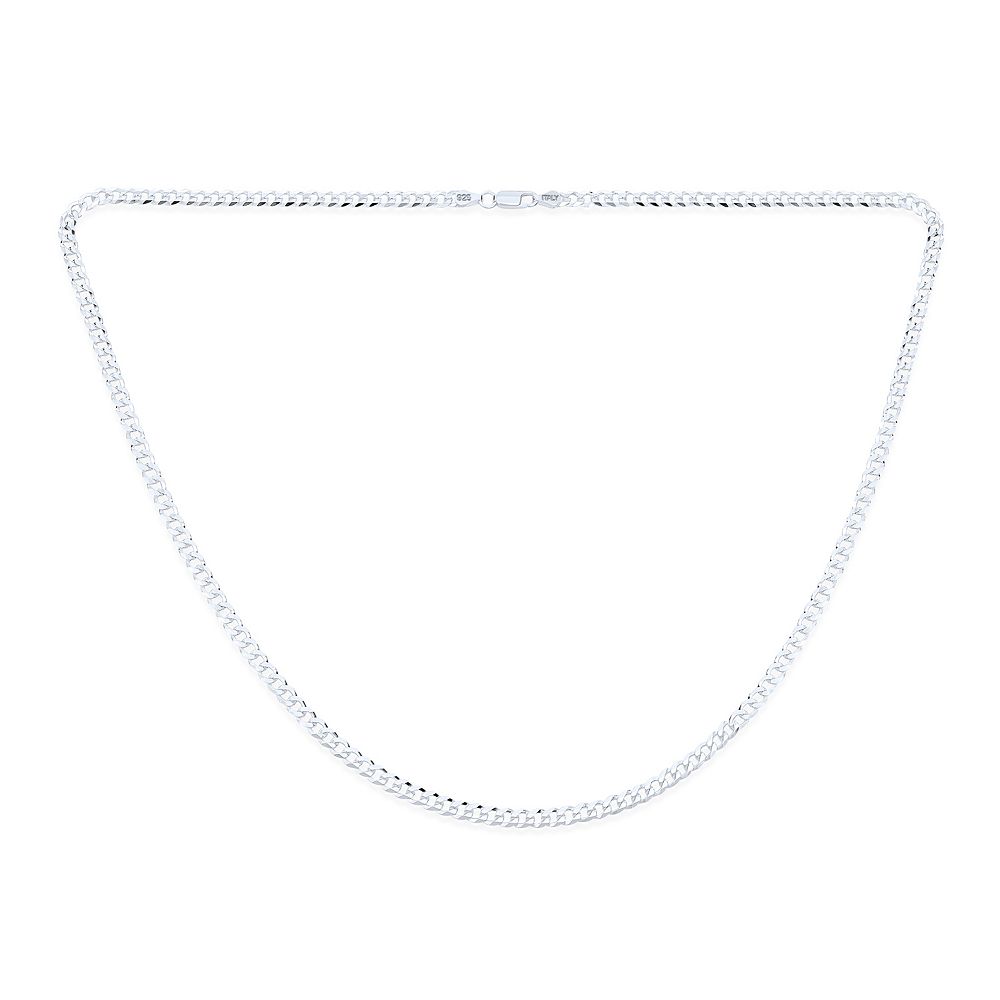 Bling Jewelry ожерелье цепь Miami Cuban из стерлингового серебра 4MM