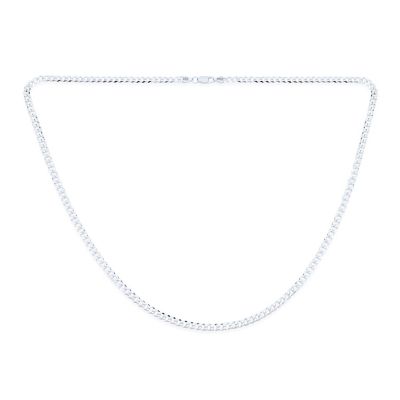 Bling Jewelry ожерелье цепь Miami Cuban из стерлингового серебра 4MM
