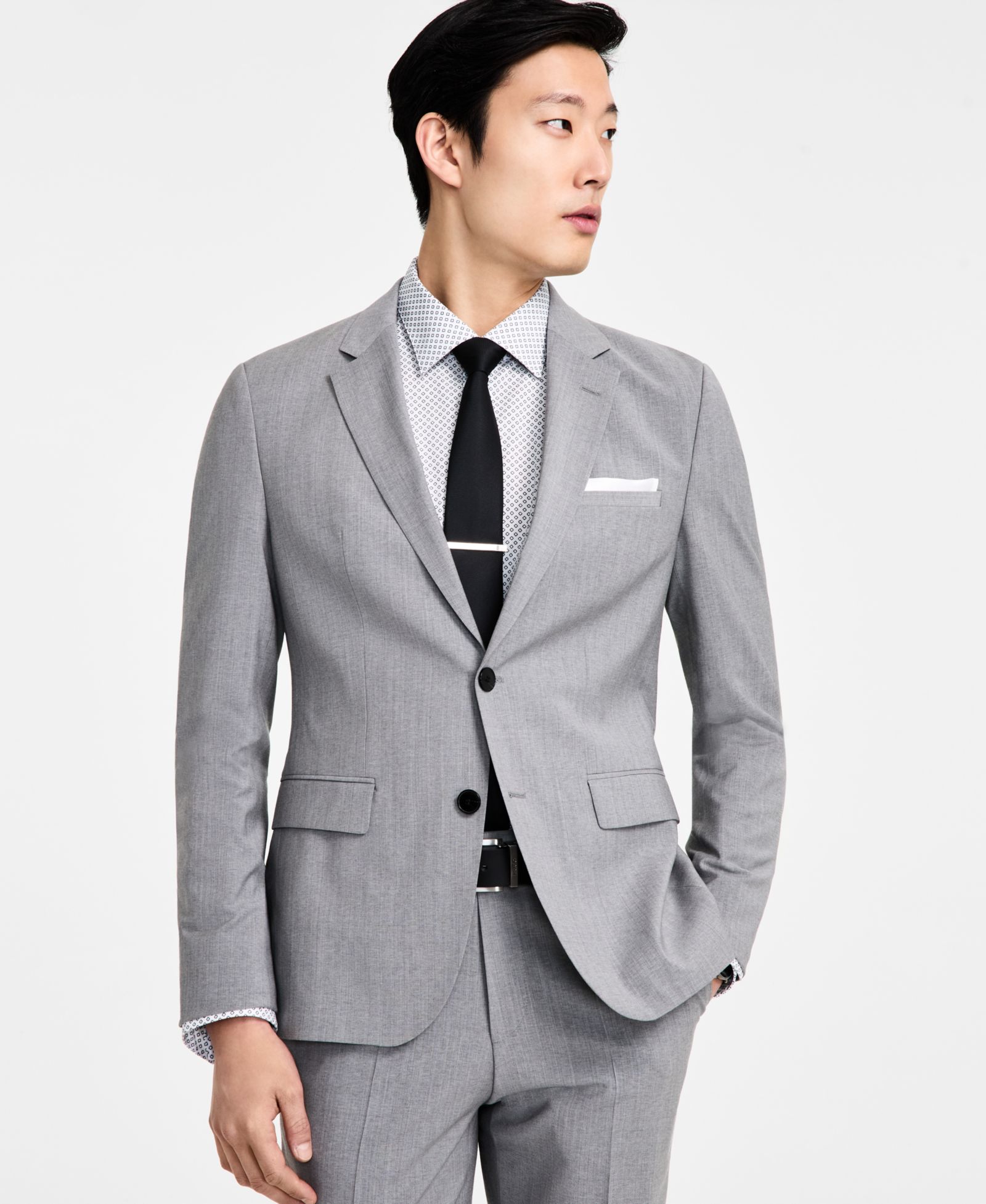 HUGO by Hugo Boss Мужской современный костюм из смесовой шерсти, пиджак