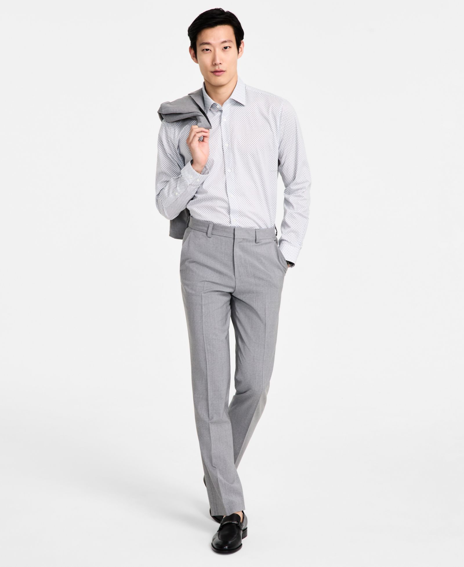 HUGO by Hugo Boss Men's Modern-Fit Wool Blend Suit Separate Pant