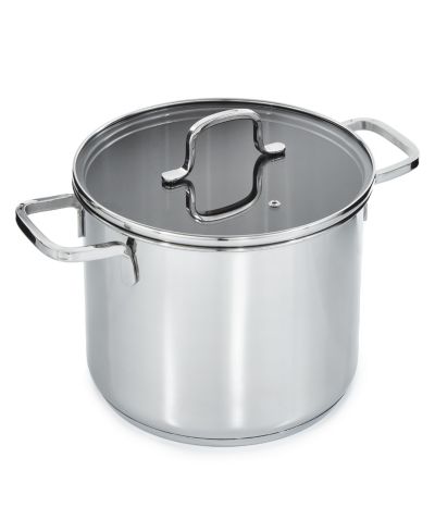 BergHOFF DiNA Helix Кастрюля из нержавеющей стали 18/10 10" 7qt., Glass Lid