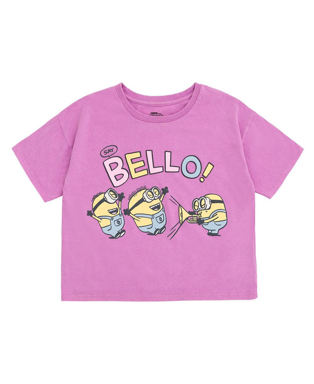 Minions Little Girls (4-16 )Boxy Drop Shoulder T-Shirt