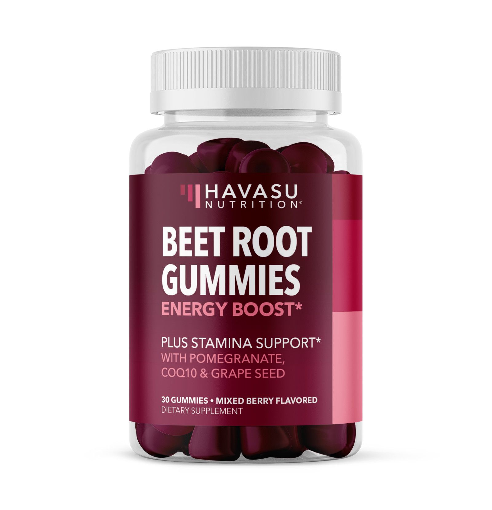 Beet Root Gummies, Havasu Nutrition, 30ct