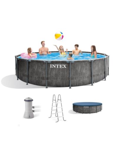 Intex Greywood Prism Наземный уличный бассейн 15'x48"