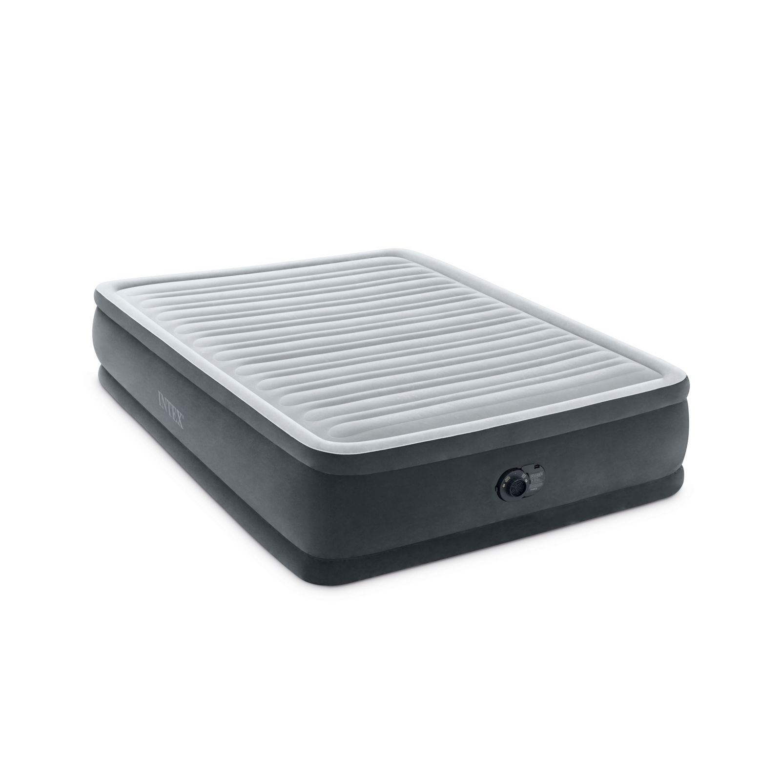 Надувной матрас Intex Dura Beam Deluxe с встроенным насосом, Queen