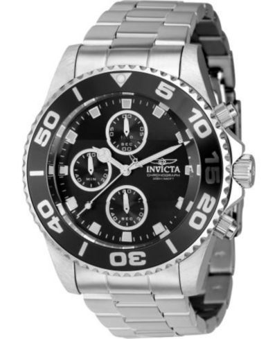 Invicta Men's 43405 Pro Diver  Quartz Chronograph Black Dial Watch
