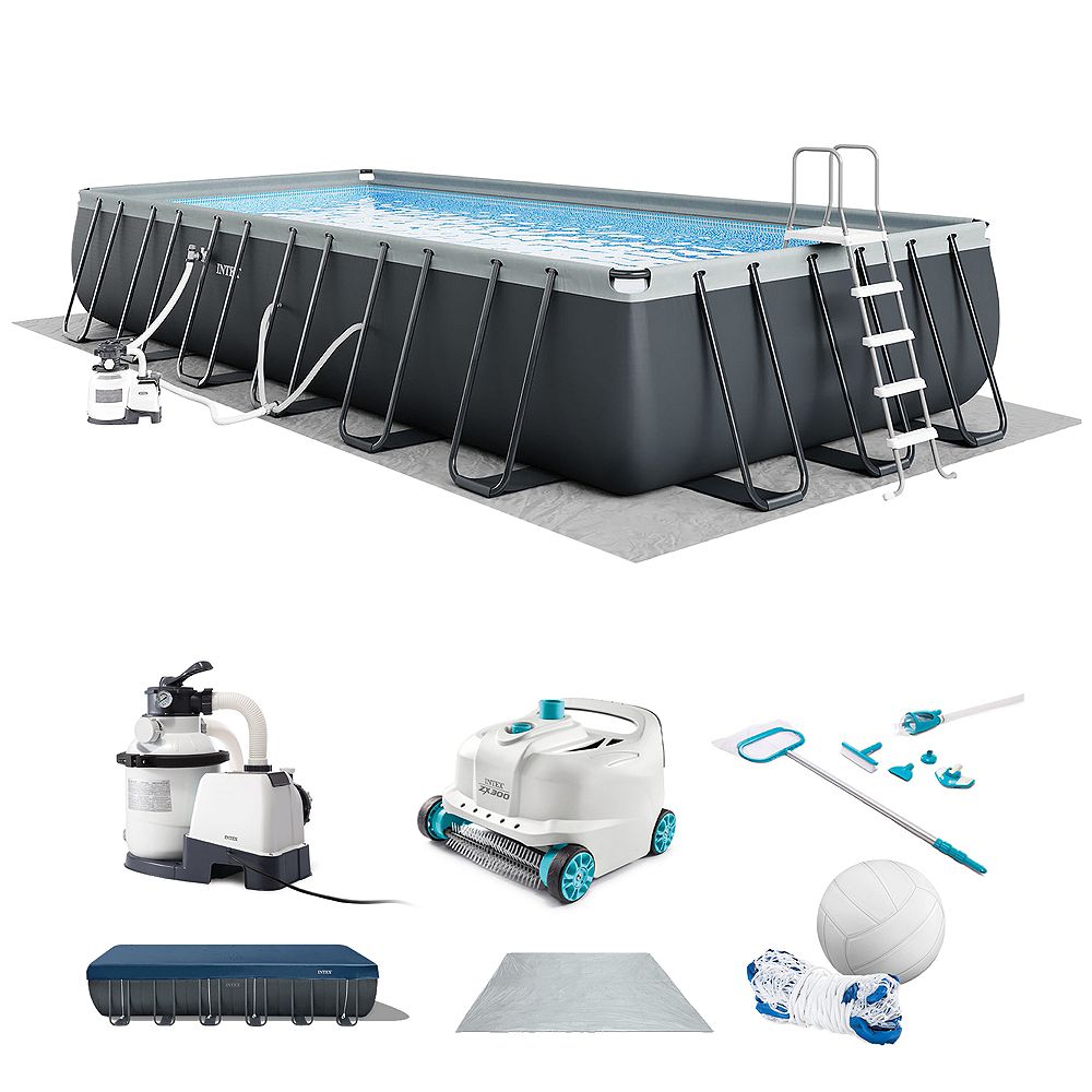 Надувной бассейн Intex 26367EH 24' x 12' x 52" Ultra XTR с роботом-пылесосом